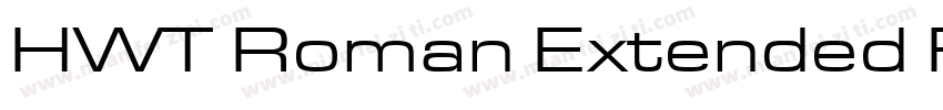HWT Roman Extended Fatface字体转换